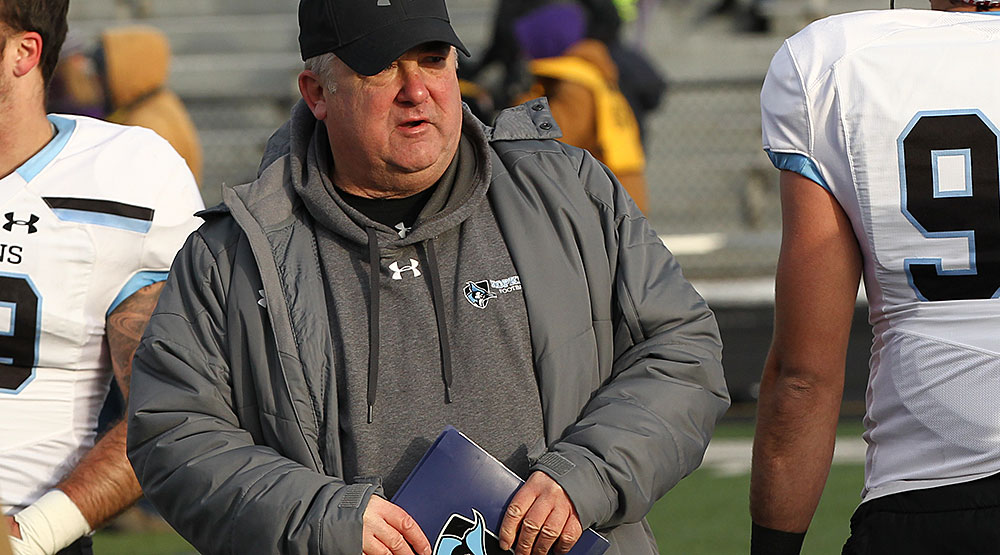 Jim Margraff coached Johns Hopkins to 221 wins and a trip to the 2018 Division III football national semifinals. (Photo by Robert B. Forbes, d3photography.com)
